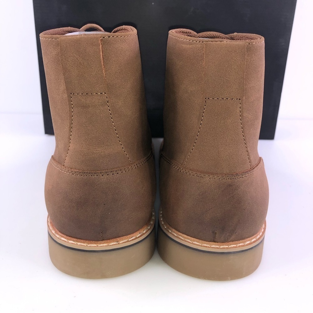 INC International Concepts Men's Tristan Faux Suede Lace Up Boots Tan 11.5M New - Picture 6 of 8